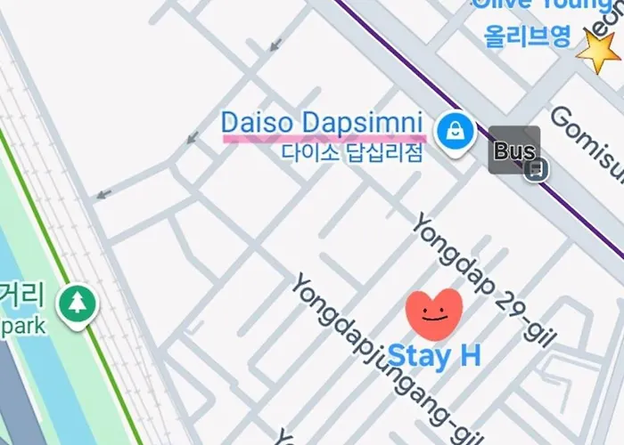 H # Prime Location # 1 Stop To Seongsu # Lines 2,5 #hongdae# Myeongdong# Kspo #ddp アパート