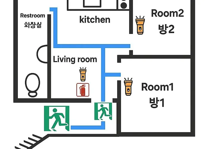 アパート H # Prime Location # 1 Stop To Seongsu # Lines 2,5 #hongdae# Myeongdong# Kspo #ddp